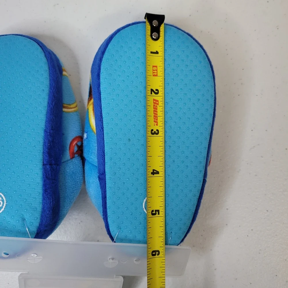 Sonic The‎ Hedgehog Toddler Boys Blue Plush Slipper Shoes Size 5/6 NEW